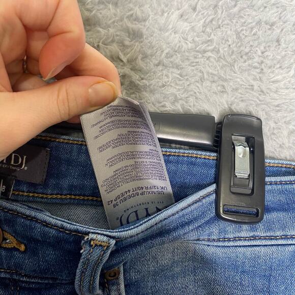 NYDJ womens button fly high waisted wide leg crop lift tuck tummy control 8 - Picture 5 of 11